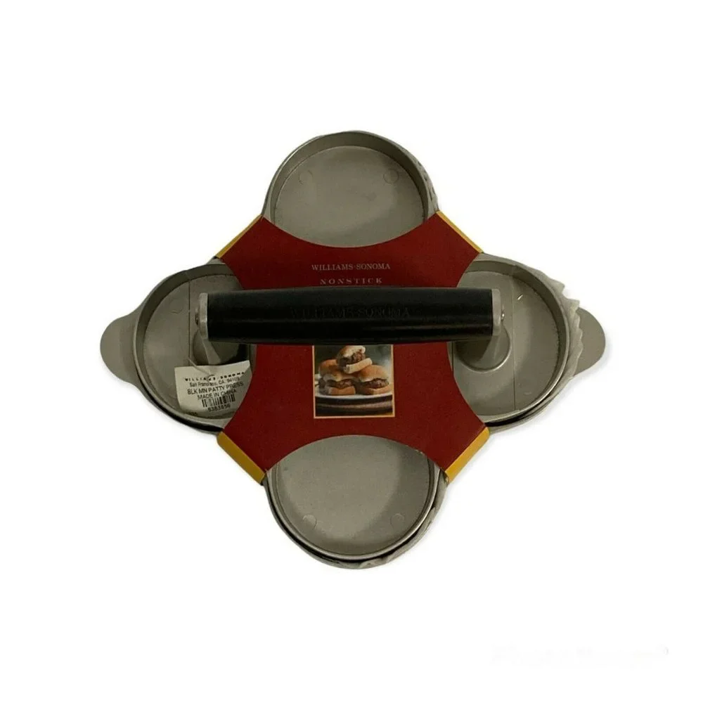 NWT Williams Sonoma Nonstick Mini Burger Press Sliders 4 Patties